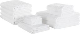 Beliani Komplet 11 ręczników bawełniany biały ATAI