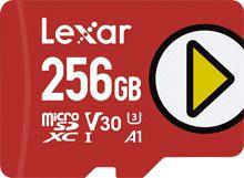 Karta Lexar PLAY MicroSDXC 256 GB Class 10 UHS-I/U1 A1 V30 (LMSPLAY256G-BNNNG)