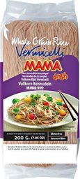 MAMA Makaron z brązowego ryżu Vermicelli, nitki 200g - MAMA