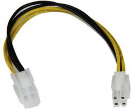  StarTech ATX/EPS 4-pin - ATX/EPS 4-pin, 0.2m, Żółty (ATXP4EXT)