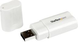 Adapter USB StarTech USB - Jack 3.5mm Biały  (ICUSBAUDIO)