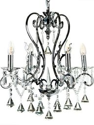 Lampa wisząca Witek Home Lampa sufitowa kryształowa Ampiro 4xE14