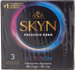  SKYN Skyn prezerwatywy Excitation - 3 sztuki