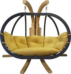 Koala Zestaw: stojak Sintra + fotel Swing Chair Double antracyt, musztardowy Sintra + Swing Chair Double (4)