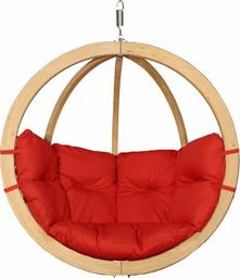  Koala Fotel hamakowy drewniany, Czerwony Swing Chair Single (3)