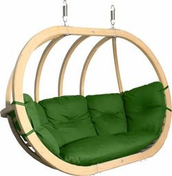  Koala Fotel hamakowy drewniany, zielony Swing Chair Double (3)