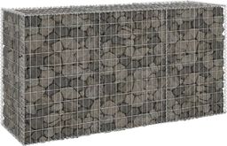  vidaXL Mur gabionowy z pokrywami, stal galwanizowana, 200x60x100 cm