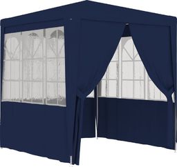  vidaXL Namiot imprezowy ze ściankami, 2,5x2,5 m, niebieski, 90 g/m