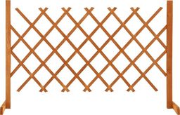  vidaXL VidaXL Ogrodowy płot kratkowy, pomarańczowy, 120x90 cm, drewno jodłowe