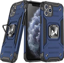  Wozinsky Wozinsky Ring Armor pancerne hybrydowe etui pokrowiec + magnetyczny uchwyt Samsung Galaxy M31s niebieski