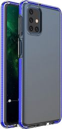  Hurtel Spring Case pokrowiec żelowe etui z kolorową ramką do Samsung Galaxy M31s ciemnoniebieski