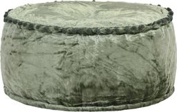  vidaXL Puf, okrągły, aksamitny, 40x20 cm, zielony