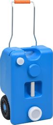  vidaXL Turystyczny pojemnik na wodę na kółkach niebieski