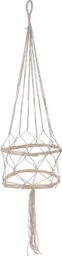 Home Styling Collection Kwietnik wiszący bambusowy MAKRAMA ze sznurka na doniczkę