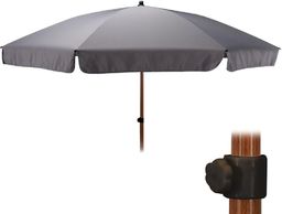  Ambiance Parasol ogrodowy regulowany Szary 200 cm 