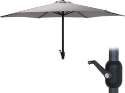 Ambiance Parasol ogrodowy z korbką Szary 290x250 cm