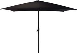 Ambiance Parasol ogrodowy prostokątny z korbką Czarny 200x300 cm
