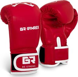 Gymrex Rękawice bokserskie treningowe dla dzieci 4 oz czerwone