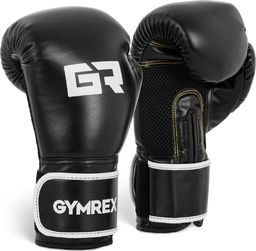 Gymrex Rękawice bokserskie treningowe 14 oz czarne (1023006)