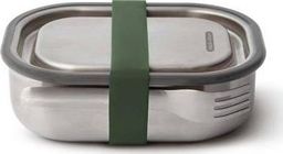 Black & Blum Lunch box stalowy L z widelcem, oliwkowy BLACK+BLUM