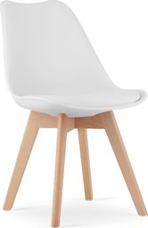 Mufart Zestaw 4 białych krzeseł do jadalni/salony bądź gabinetu ATTE