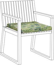  Beliani Poduszka na krzesło ogrodowe zielona SASSARI