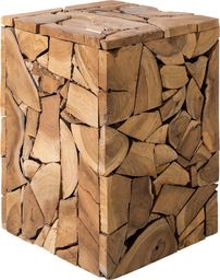  Beliani Stolik pomocniczy drewno tekowe NELSON