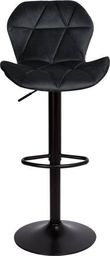 Gmm Group Hoker krzesło barowe aksamitne, GORDON BLACK czarne universal