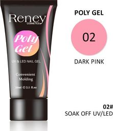  Reney Cosmetics Reney Polygel Acrylgel Dark Pink 02 30ml uniwersalny
