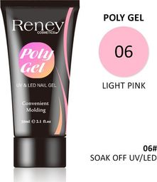  Reney Cosmetics Reney Polygel Acrylgel Light Pink 06 30ml uniwersalny