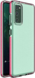 Hurtel Spring Case pokrowiec żelowe etui z kolorową ramką do Samsung Galaxy S21+ 5G (S21 Plus 5G) różowy
