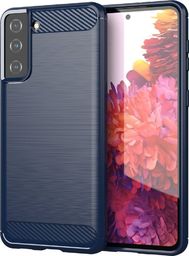  Hurtel Carbon Case elastyczne etui pokrowiec Samsung Galaxy S21+ 5G (S21 Plus 5G) niebieski