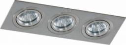  Azzardo Lampa wpuszczana CARO 3 SQUARE aluminium (AZ 2441 | SN-6813S-ALU) - AZZARDO