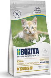  Bozita Pełnoporcjowa bezzbożowa karma sucha dla kociąt i kotek w okresie ciąży i laktacji 400g