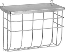 KERBL Metalowy paśnik na siano, z przykrywką, 17 x 7 x 13 cm
