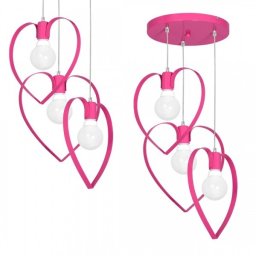 Lampa wisząca Milagro Lampa wisząca AMORE DARK PINK 3xE27 (MLP9957) - Eko-Light*