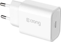 Ładowarka Crong Travel Charger 1x USB-C 3 A (CRG-TUSBC20-WHI)