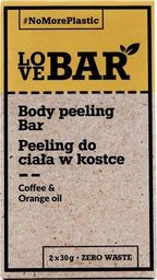  Love Bar Body peeling bar do ciała w kostce kawa pomarańczowy Olejek 2x30g