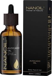  Nanoil Olejek z awokado do pielęgnacji włosów i ciała 50ml