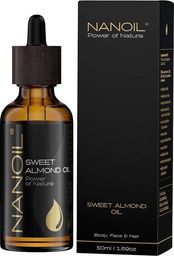  Nanoil NANOIL_Sweet Almond Oil olejek migdałowy do pielęgnacji włosów i ciała 50ml