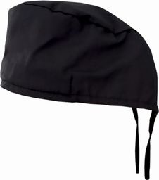 Modern BHP Czepek medyczny chirurgiczny uniwersalny unisex czarny