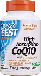 DOCTORS BEST Doctor's Best - High Absorption CoQ10 with BioPerine,100mg, 30 vkaps