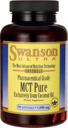  Swanson Swanson - Olej MCT, Czysty, 1000mg, 90 kapsułek miękkich