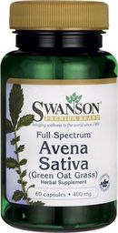  Swanson Swanson - Avena Sativa (Owies Prawdziwy), 400mg, 60 kapsułek