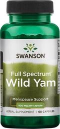  Swanson Swanson - Full Spectrum Wild Yam, 400mg, 60 kapsułek