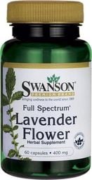  Swanson Swanson - Kwiat Lawendy, 400mg, 60 kapsułek