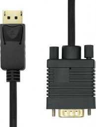 Kabel ProXtend DisplayPort - D-Sub (VGA) 1 m czarny (DP1.2-VGA-001)