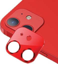  Usams USAMS Camera Lens Glass iPhone 12 metal czerwony/red BH703JTT03 (US-BH703)
