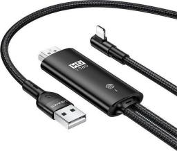 Kabel USB Usams Lightning - Lightning 2 m Czarny (SJ442HD01)