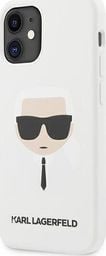  Karl Lagerfeld Karl Lagerfeld KLHCP12SSLKHWH iPhone 12 mini 5,4" biały/white hardcase Silicone Karl`s Head